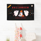 ハロウィンパーティーのカスタムデザイン・スモールビジネス用ロゴ 横断幕 (インサイチュ)