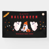 ハロウィンパーティーのカスタムデザイン・スモールビジネス用ロゴ 横断幕 (横)