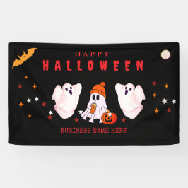 ハロウィンパーティーのカスタムデザイン・スモールビジネス用ロゴ 横断幕