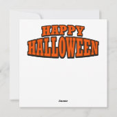 ハロウィンパーティーのグリーティングカード シーズンカード (裏面)