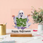 ハロウィンパーティーのゴーストの挨拶 アクリルサイン (ウェディング)