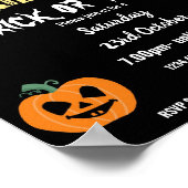 ハロウィンパーティーのテーマイベント ポスター (角)