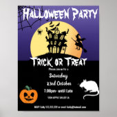 ハロウィンパーティーのテーマイベント ポスター (正面)