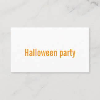 ハロウィンパーティーのビジネスカード 名刺
