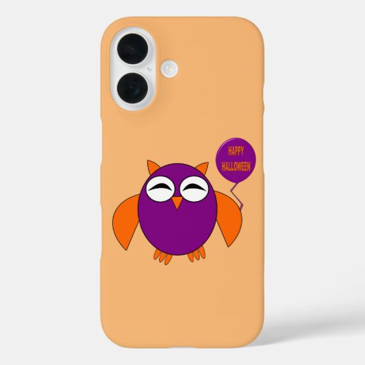 ハロウィンパーティーのフクロウ Case-Mate iPhoneケース (裏面)