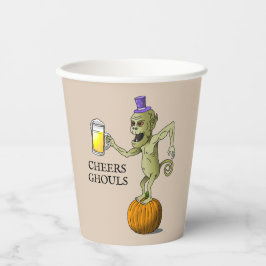 ハロウィンパーティーのモンスター 紙コップ