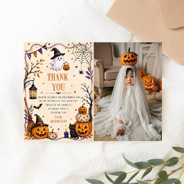 ハロウィンパーティーの写真 サンキューカード