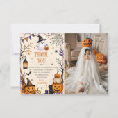 ハロウィンパーティーの写真 サンキューカード (正面)