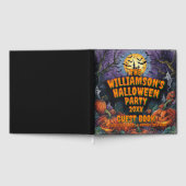 ハロウィンパーティーの名前と年 ゲストブック (全面)