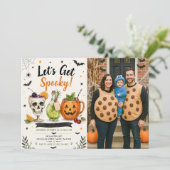 ハロウィンパーティーの怖い写真 招待状 (スタンド正面)