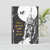 ハロウィンパーティーの招待状 - お化け屋敷 招待状 (スタンド正面)