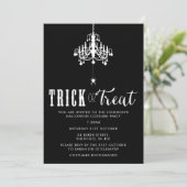 ハロウィンパーティーの招待状 - エレガントな大人向けの招待 招待状 (スタンド正面)
