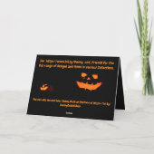 ハロウィンパーティーの招待状 カード (裏面)