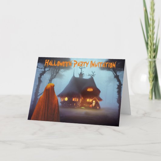 ハロウィンパーティーの招待状 カード (正面)