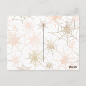 ハロウィンパーティーの招待状 - スプークタキュラーなパーティー ポストカード (裏面)