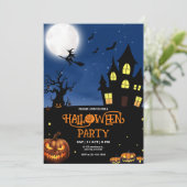 ハロウィンパーティーの招待状、ハロウィンコスチュームの一部 招待状 (スタンド正面)