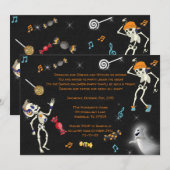 ハロウィンパーティーの招待状, ハロウィンダンスへの招待 招待状 (正面/裏面)