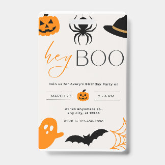 ハロウィンパーティーの招待状 バッジ