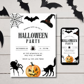 ハロウィンパーティーの招待状、子供のスプーキー・ナイト 招待状