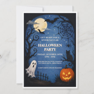 ハロウィンパーティーの招待状(子供用) 招待状
