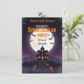 ハロウィンパーティーの招待状 怖いナイト |  スプーキーパーティー 招待状 (スタンド正面)