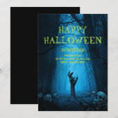 ハロウィンパーティーの招待状, 怖い夜のパーティー 招待状 (正面/裏面)