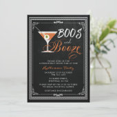 ハロウィンパーティーの招待状 - 恐怖とお酒 招待状 (スタンド正面)