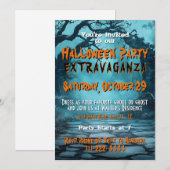 ハロウィンパーティーの招待状 招待状 (正面/裏面)