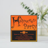 ハロウィンパーティーの招待状 招待状 (スタンド正面)
