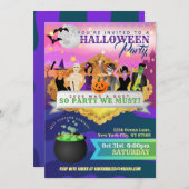 ハロウィンパーティーの招待状 招待状 (正面/裏面)