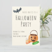 ハロウィンパーティーの招待状  招待状 (スタンド正面)