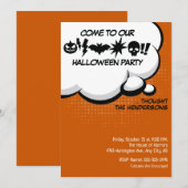ハロウィンパーティーの招待状 招待状 (正面/裏面)