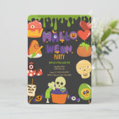 ハロウィンパーティーの招待状 招待状 (スタンド正面)