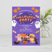 ハロウィンパーティーの招待状 招待状 (スタンド正面)