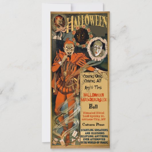 ハロウィンパーティーの招待状 招待状 (正面)