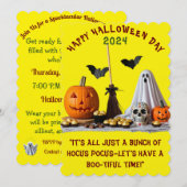 ハロウィンパーティーの招待状 招待状 (正面/裏面)