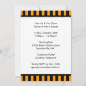 ハロウィンパーティーの招待状 魔女の帽子 招待状 (裏面)