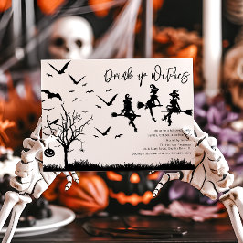 ハロウィンパーティーの招待状 "魔法使いの飲んべえさん" 招待状
