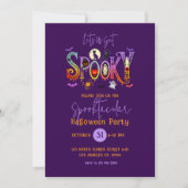 ハロウィンパーティーの招待状 Spooktacular 招待状 (正面)