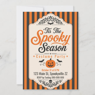 ハロウィンパーティーの招待状 Spooky Season 招待状