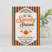 ハロウィンパーティーの招待状 Spooky Season 招待状 (スタンド正面)