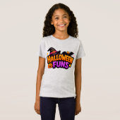 ハロウィンパーティーの楽しみは子供たちと家族のために 🎃 Tシャツ (正面フル)