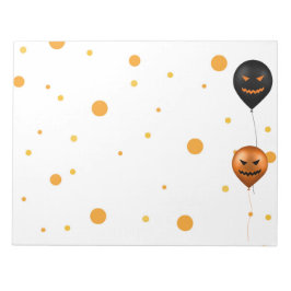 ハロウィンパーティーの風船 ノートパッド