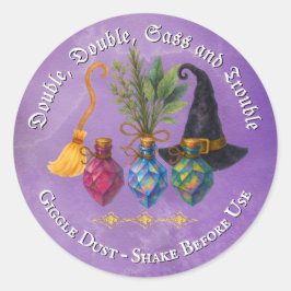 ハロウィンパーティーの魔法の霊薬ラベル ラウンドシール