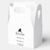 ハロウィンパーティーの黒い帽子の詳細を追加 フェイバーボックス (オープン)