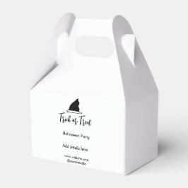 ハロウィンパーティーの黒い帽子の詳細を追加 フェイバーボックス