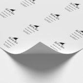 ハロウィンパーティーの黒い帽子の詳細を追加 ラッピングペーパー (角)