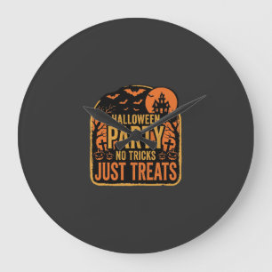ハロウィンパーティーはお菓子を楽しむイベント_1 ラージ壁時計