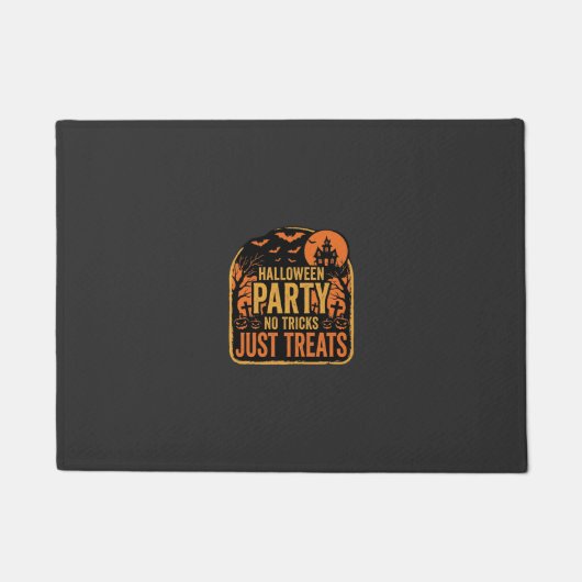 ハロウィンパーティーはお菓子を楽しもうデザイン_1 ドアマット (正面)