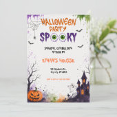 ハロウィンパーティーキッズモンスター楽しみ 招待状 (スタンド正面)